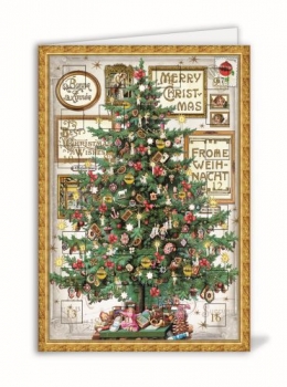 Adventskalenderkarte Weihnachtsbaum
