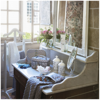 Preview: Keramik-Deckeldose Paradis Fleuri klein