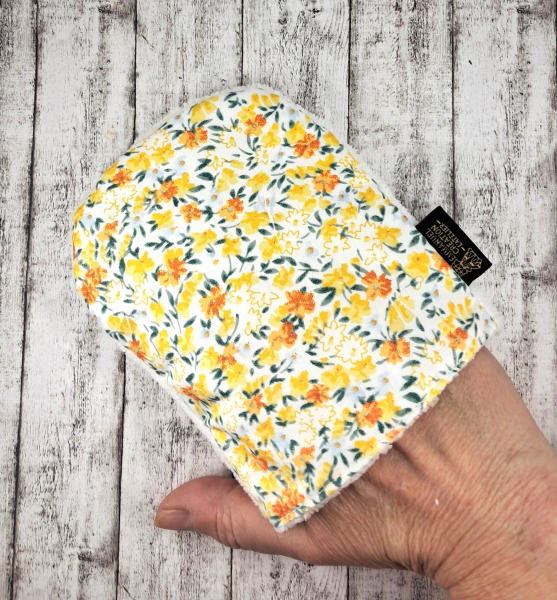 Abschminkhandschuh gelb