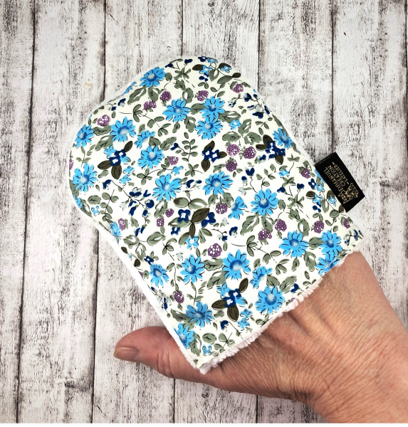 Abschminkhandschuh hellblau