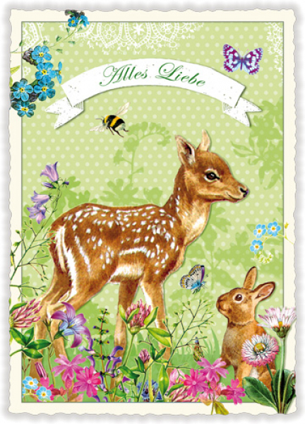 Nostalgiekarte Bambi
