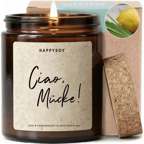HAPPYSOY Duftkerze - Ciao Mücke!