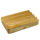 Seifenschale aus Holz - Rillen